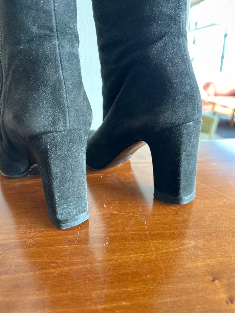 Støvler i ruskind, Charles Jourdan